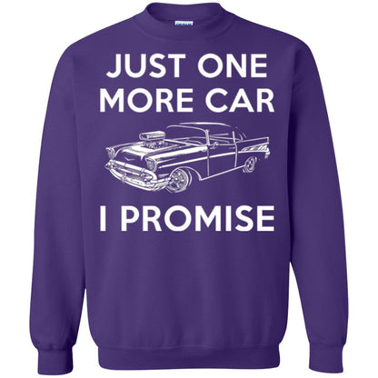 Car Lover T-shirt Just One More Car Purple