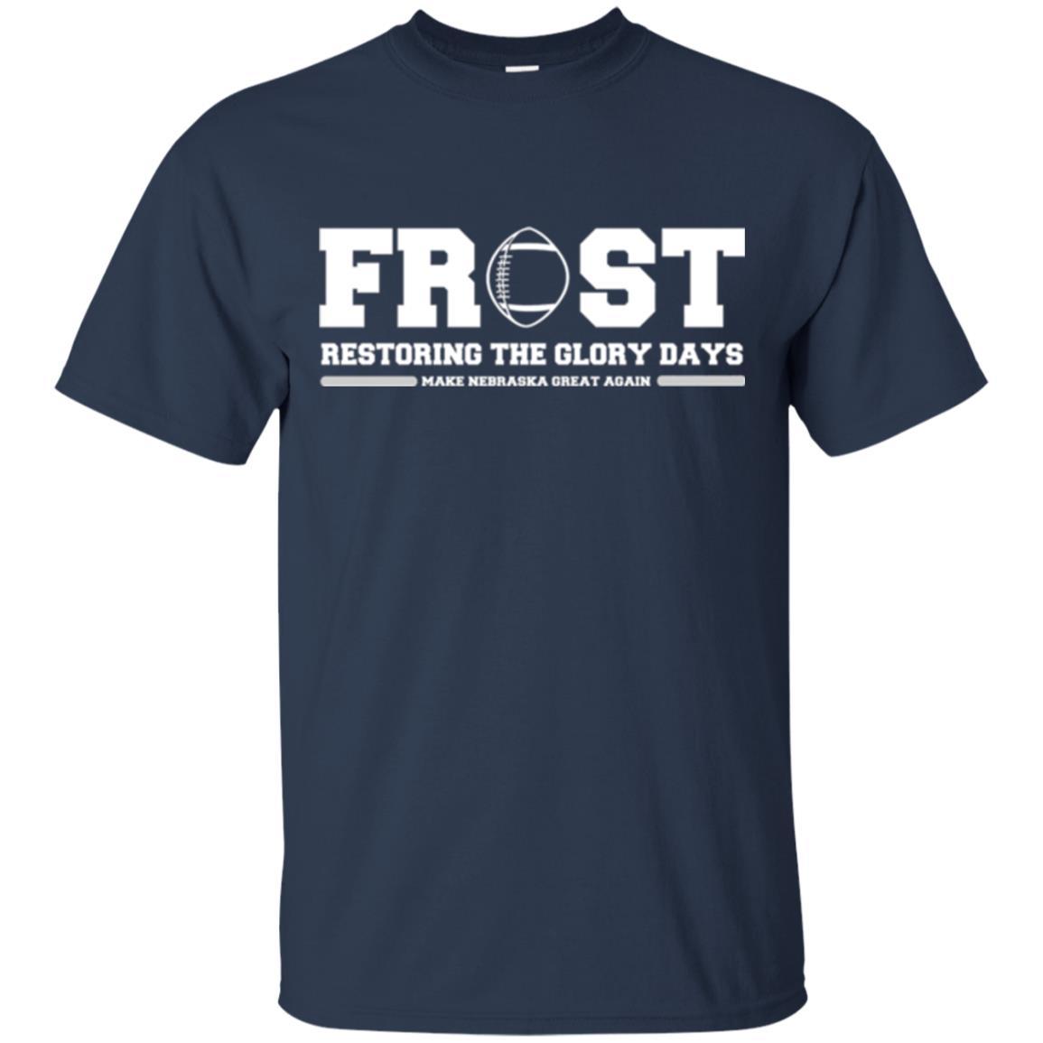 Football T-shirt Scott Frost 2018 Make Nebraska Navy