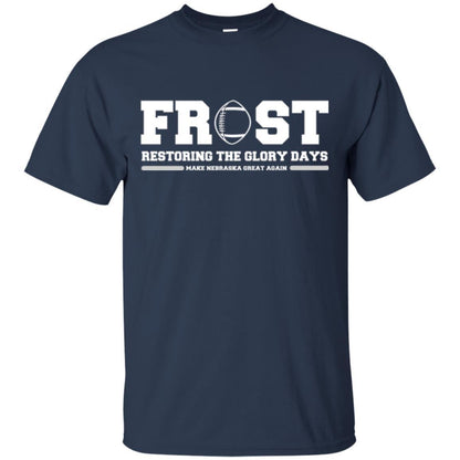 Football T-shirt Scott Frost 2018 Make Nebraska Navy