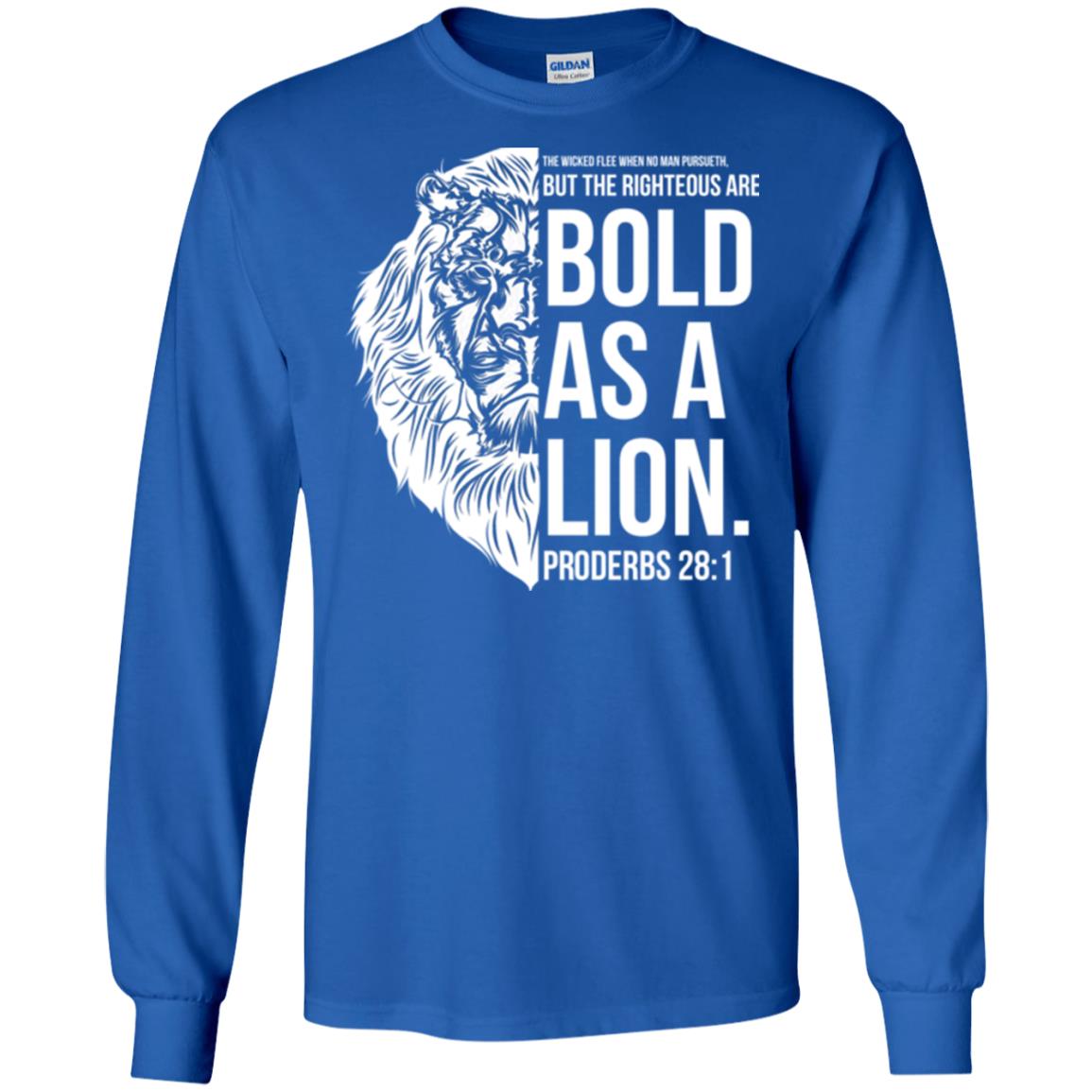 Christian T-shirt Bold As A Lion T-shirt Royal