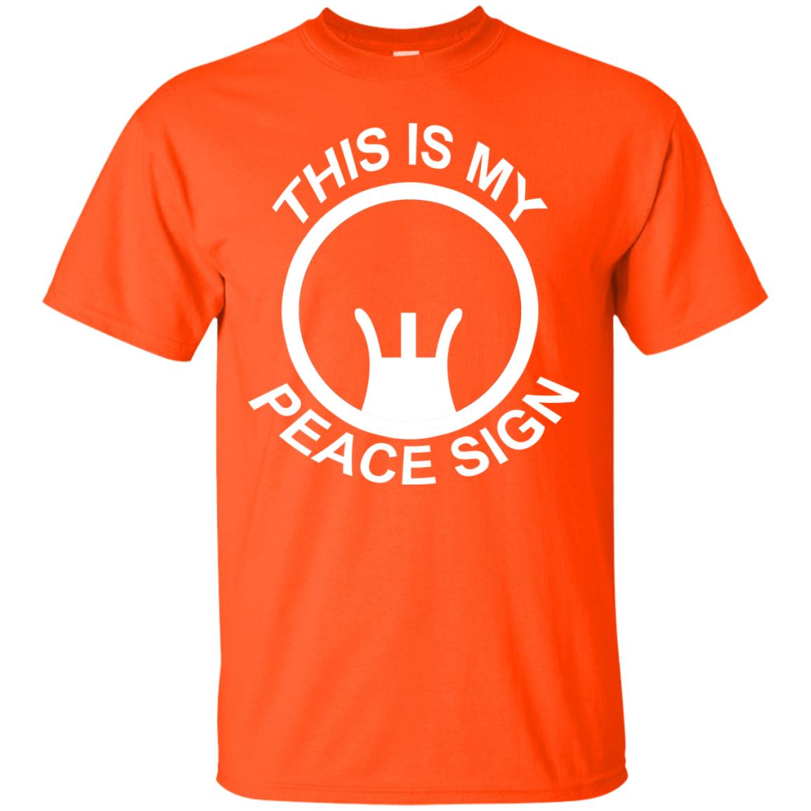 This Is My Peace Sign Shirt Orange