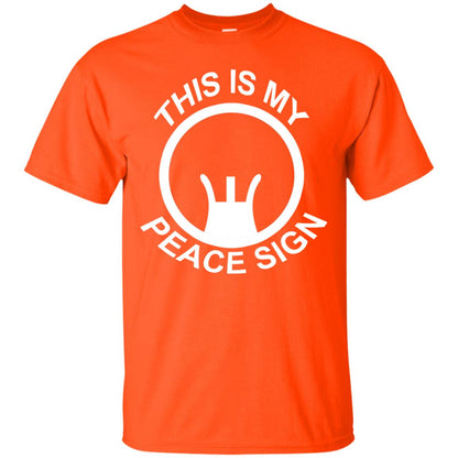 This Is My Peace Sign Shirt Orange