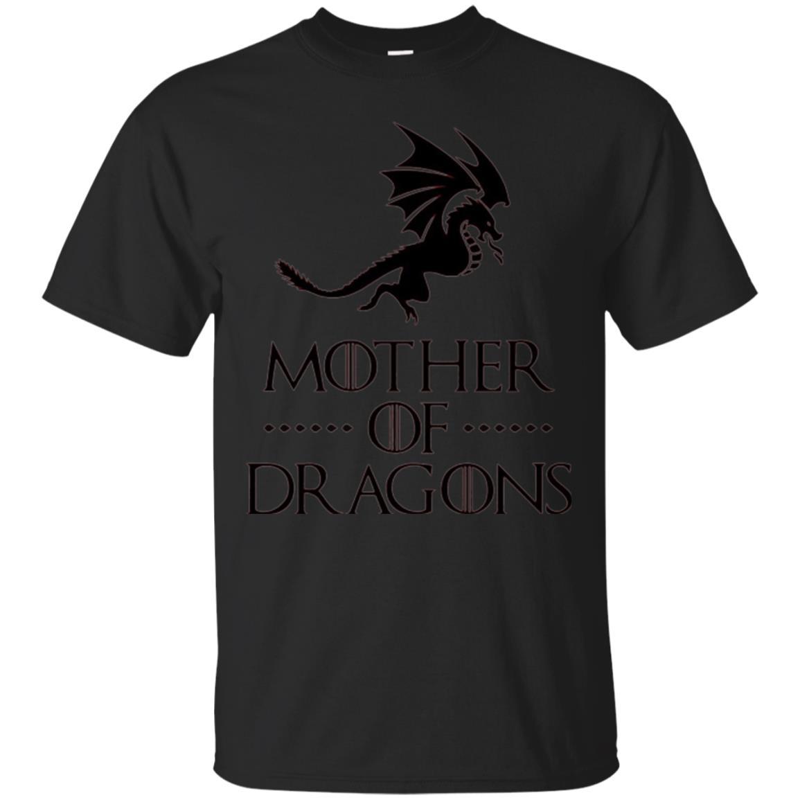 Throne Dragon T-shirt Mother Of Dragons Game Black