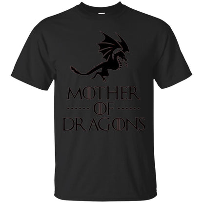 Throne Dragon T-shirt Mother Of Dragons Game Black