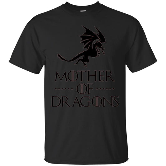 Throne Dragon T-shirt Mother Of Dragons Game Black