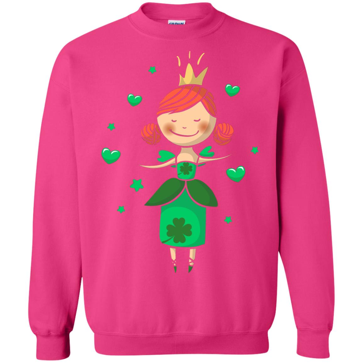 Irish Princess St. Patricks Day Gift Shirt For Girls Heliconia