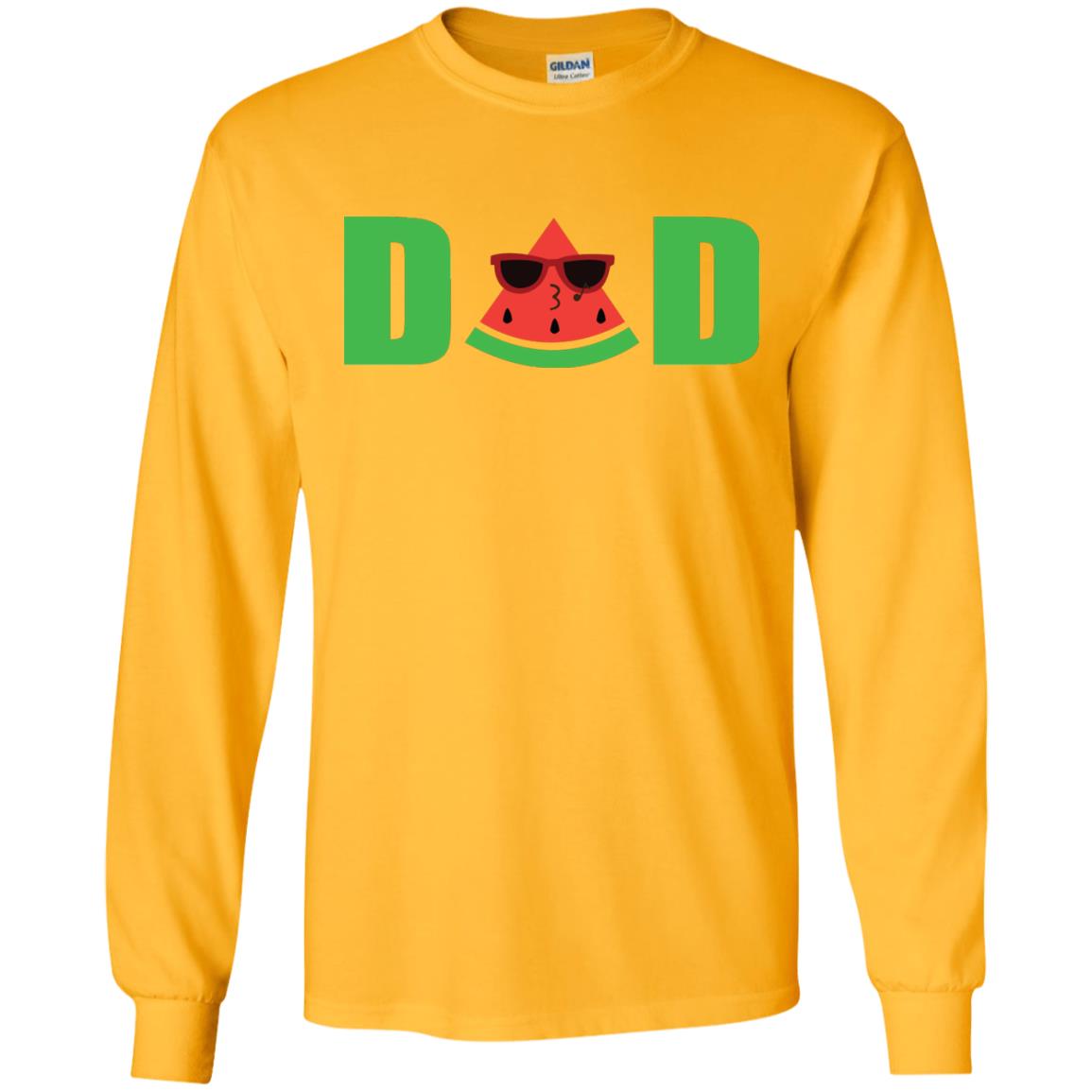 Dad Watermelon Funny Summer Melon Fruit Shirt For Daddy Gold