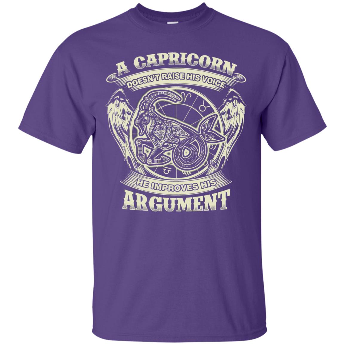 Capricorn Dosent Raise His Voice He Improve His Argument Purple