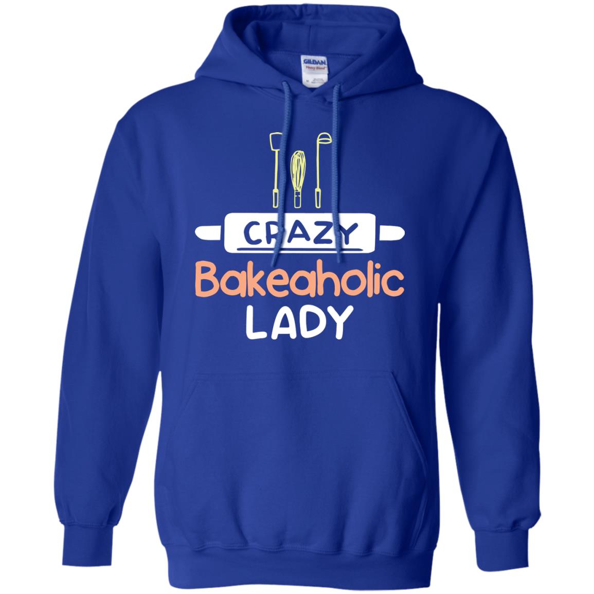 Crazy Bakeaholic Lady Baking Lover Shirt Royal