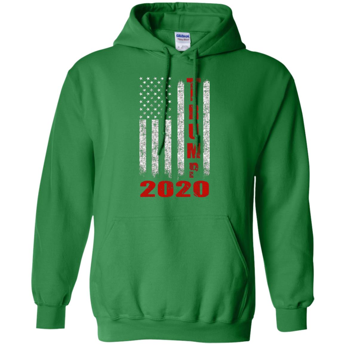 American Flag Vintage Design Trump 2020 T-shirt Irish Green