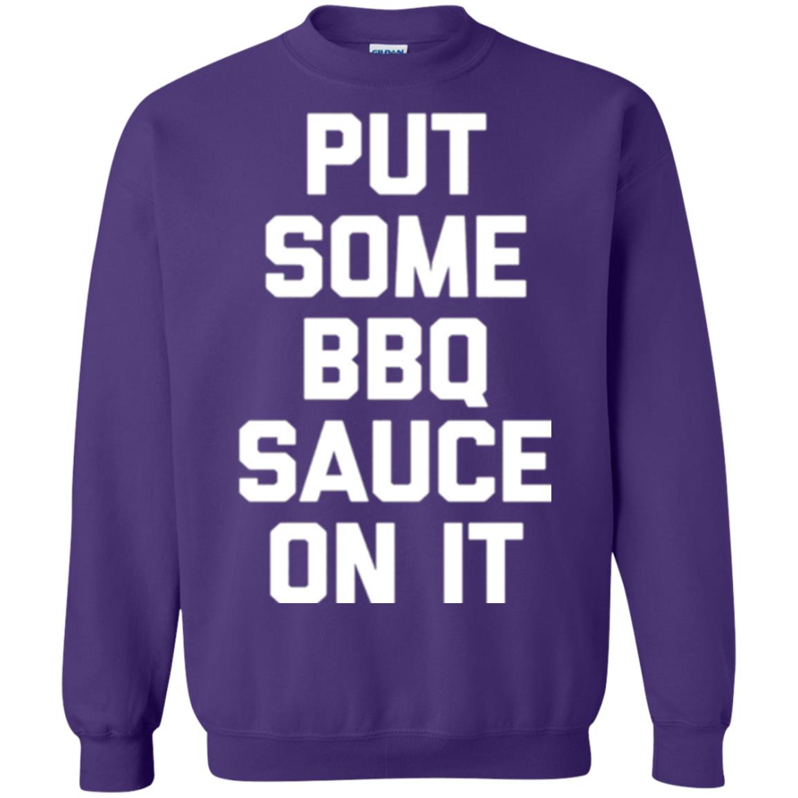 Barbecue Lovers T-shirt Put Some Bbq Sauce On It Purple