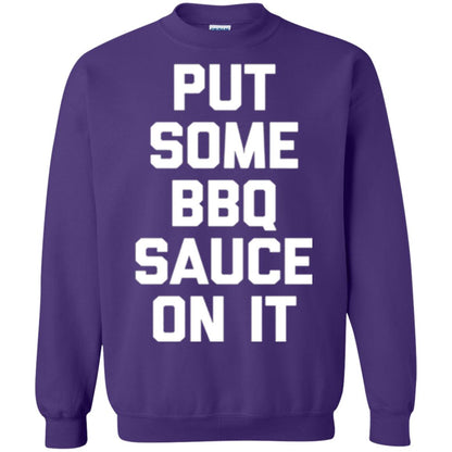 Barbecue Lovers T-shirt Put Some Bbq Sauce On It Purple
