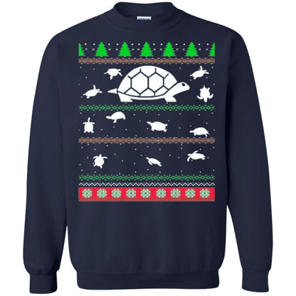 Christmas T-shirt Turtle Lover Merry Christmas Navy