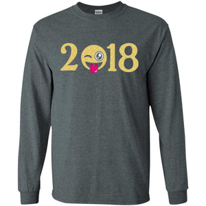 Happy New Year T-shirt Face New Year 2018 Party