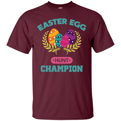 Easter Egg Hunt Champion Easter Day T-shirt Maroon