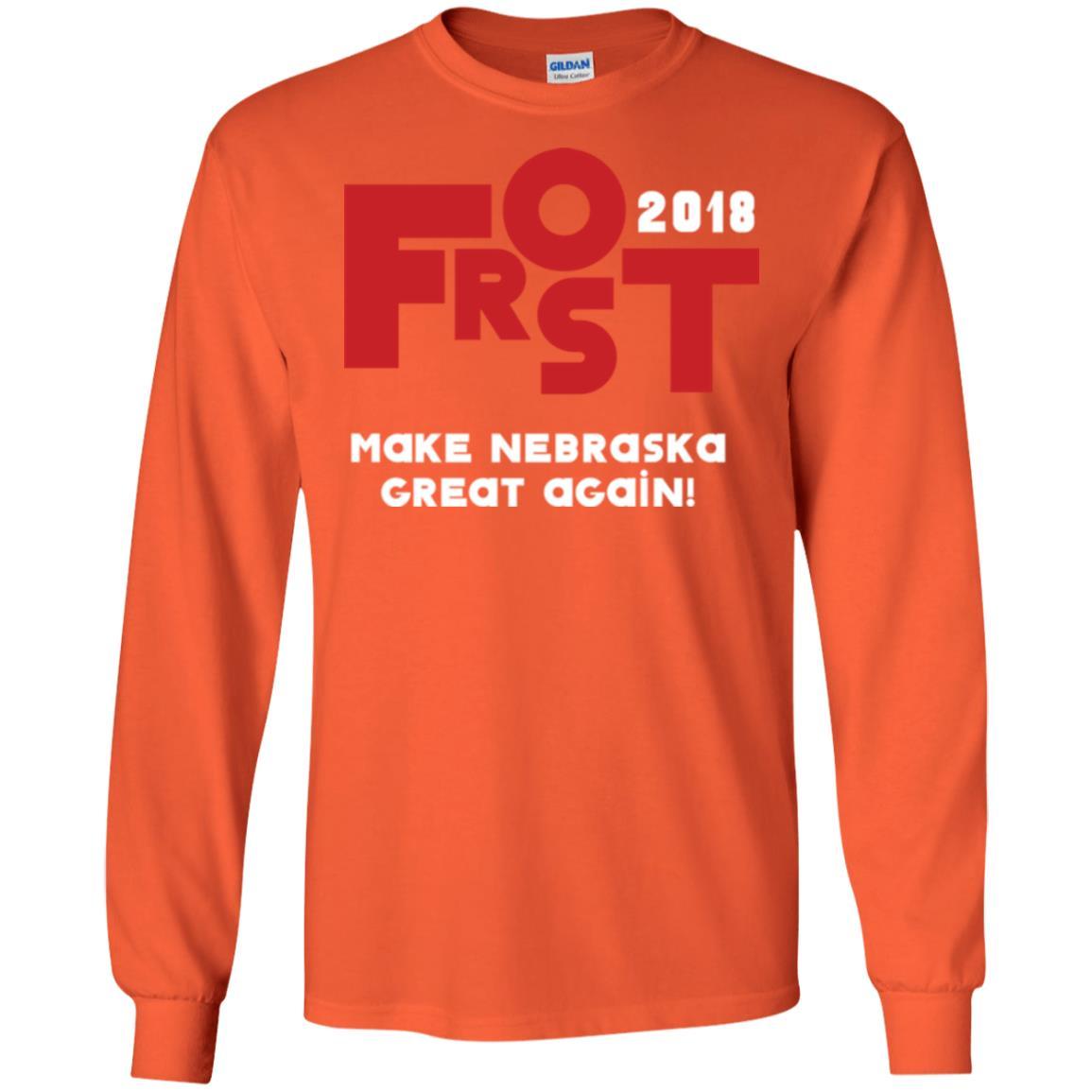 Frost 2018 Make Nebraska Great Again T-shirt Orange
