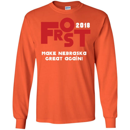 Frost 2018 Make Nebraska Great Again T-shirt Orange