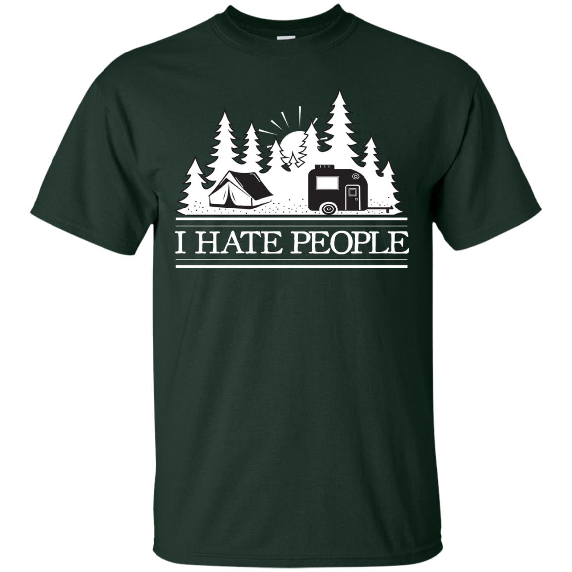 I Hate People Camping Lover Shirt Forest
