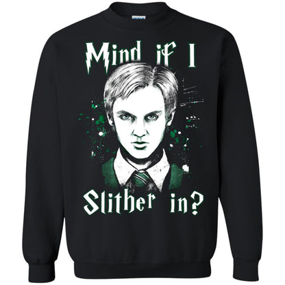 Mind If I Slither In Slytherin House Harry Potter Shirt Black