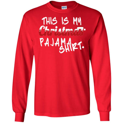 Christmas T-shirt This Is My Christmas Pajama Shirt Red