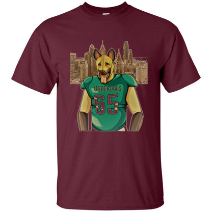 Dog Lover T-shirt Philly Fan Philadelphia Underdogs 2018 Game Day Maroon