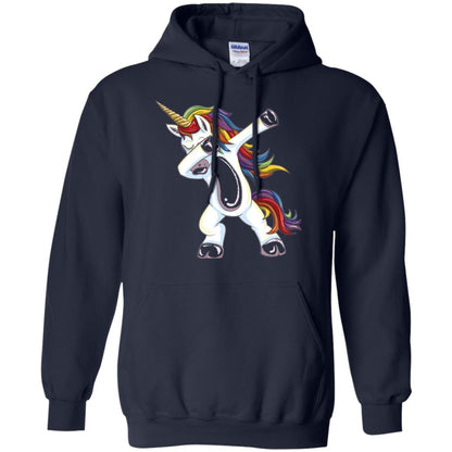 Funny Unicorn T-shirt Dabbing Unicorn T-shirt Navy