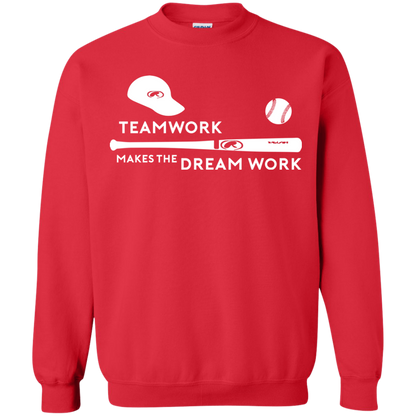 Baseball T-shirt Teamwork Makes The Dream Work Red