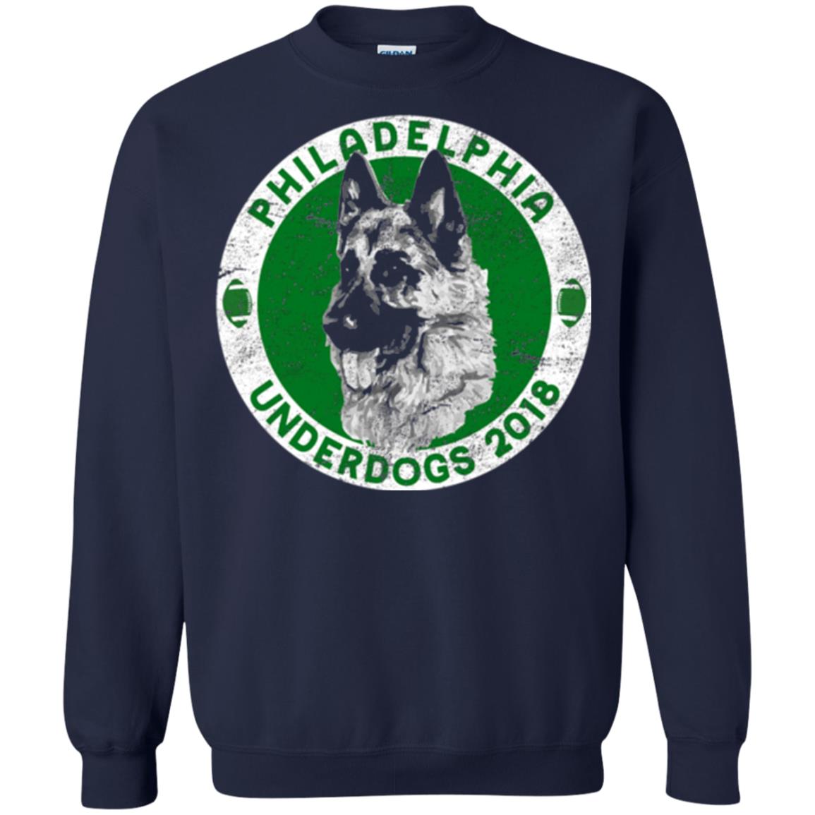 Dog Lover T-shirt Philadelphia Underdogs 2018 Distressed Navy