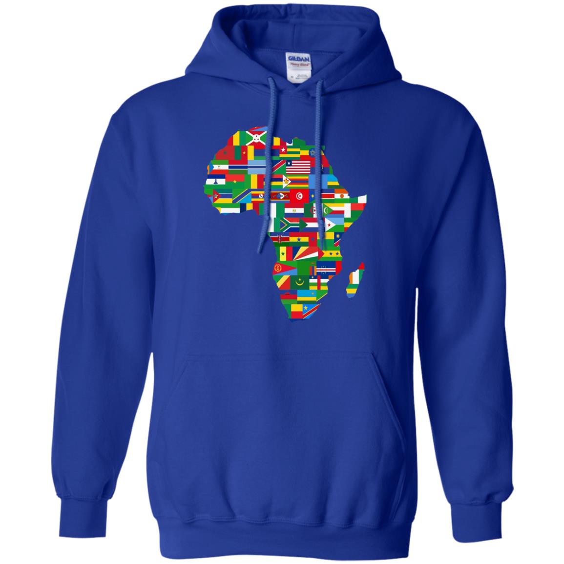 Proud African Country Flags Continent Love Proud African American T-shirt Royal