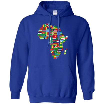 Proud African Country Flags Continent Love Proud African American T-shirt Royal