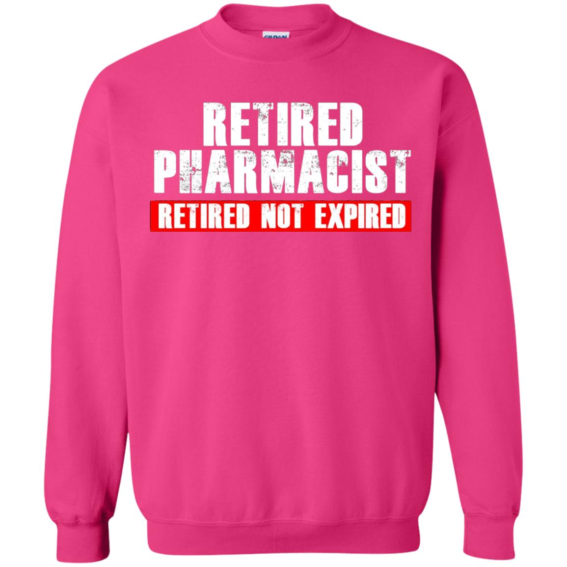 Funny Retired Pharmacist T-shirt Retired Not Expired Heliconia