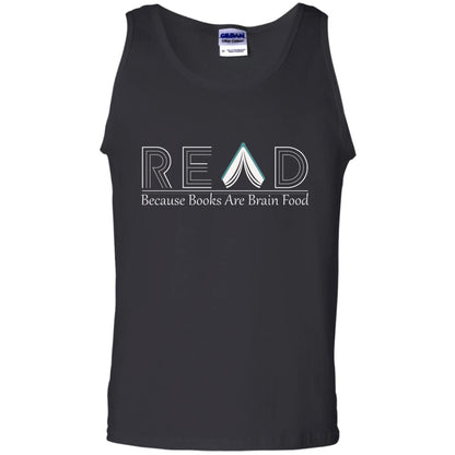 Read Because Books Are Brain Food Books Lovers Shirt Black