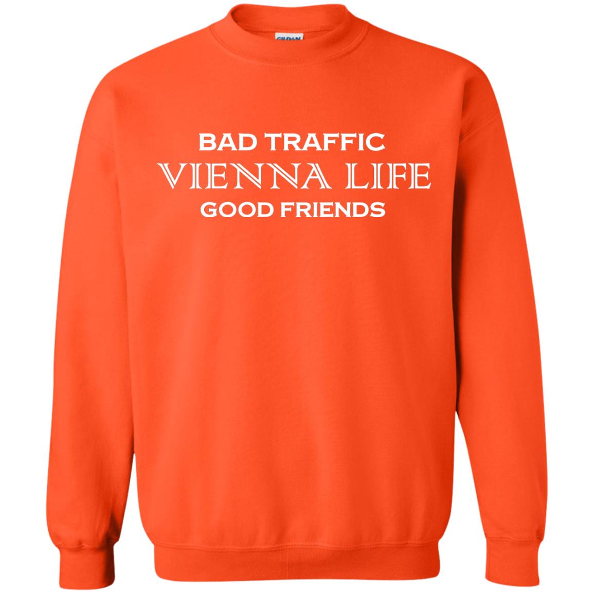 Bad Traffic Vienna Life Good Friends Shirt Orange