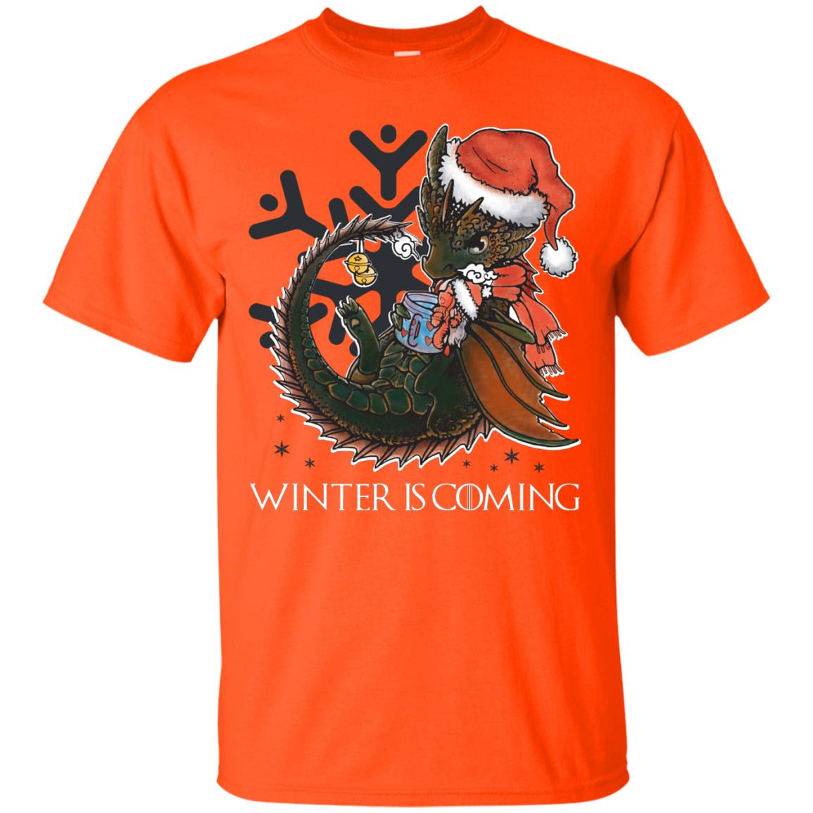 Winter Is Coming Christmas Shirt Orange