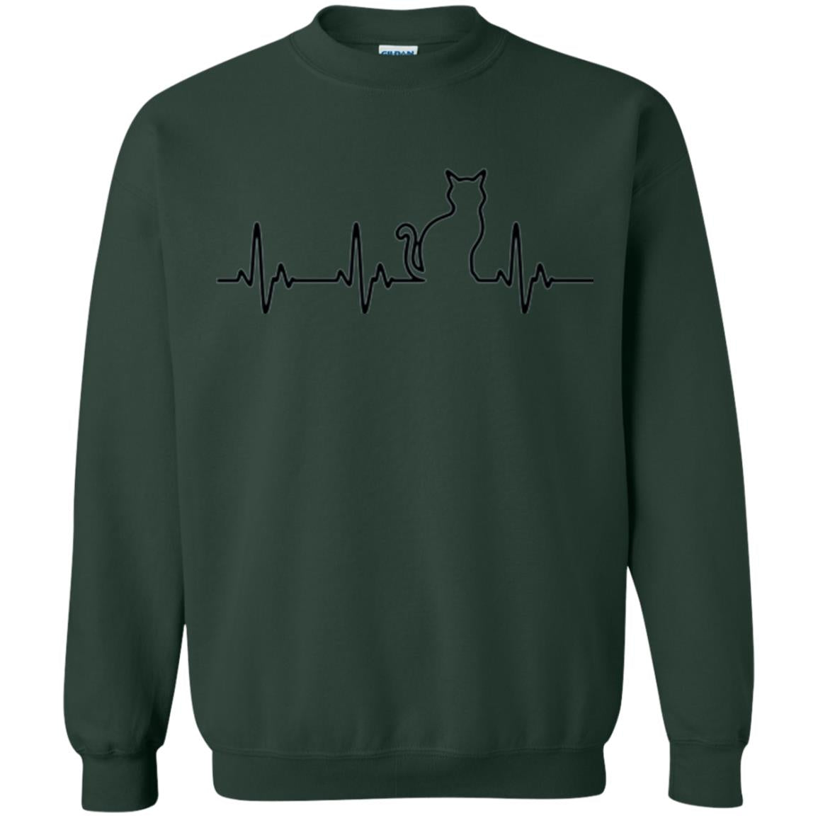 Cat Lovers T-shirt Forest Green