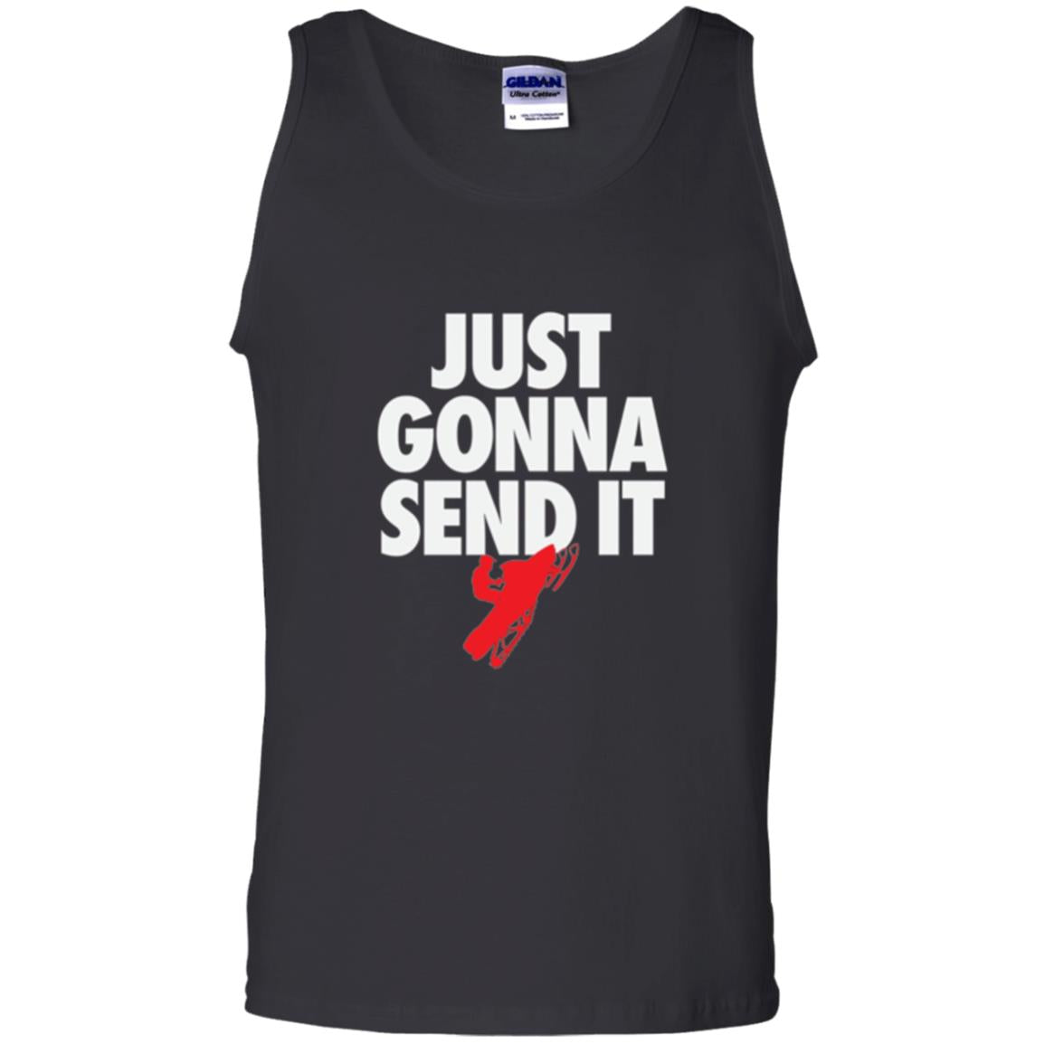 Snowmobile T-shirt Just Gonna Send It T-shirt Black