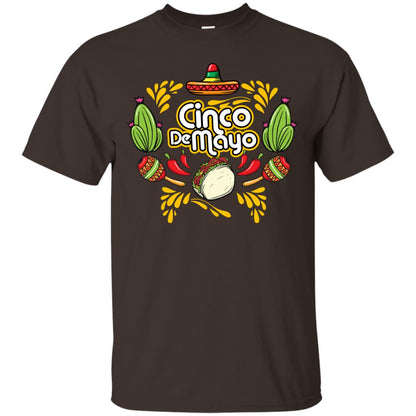 Mexican Festival Cinco De Mayo Shirt Dark Chocolate