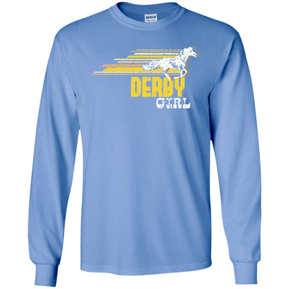 Derby Girl Derby Women Horse Race Shirt Carolina Blue