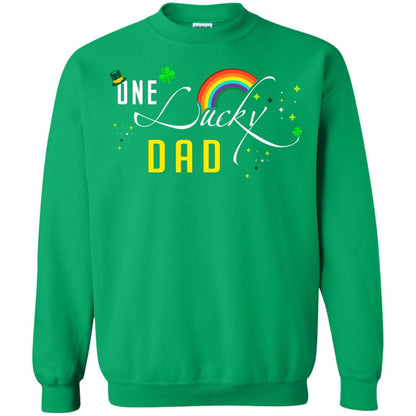 One Lucky Dad St. Patrick_s Day T-shirt Irish Green