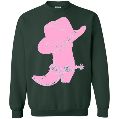 Cowgirl Boots Western Wear T-shirt Forest Green