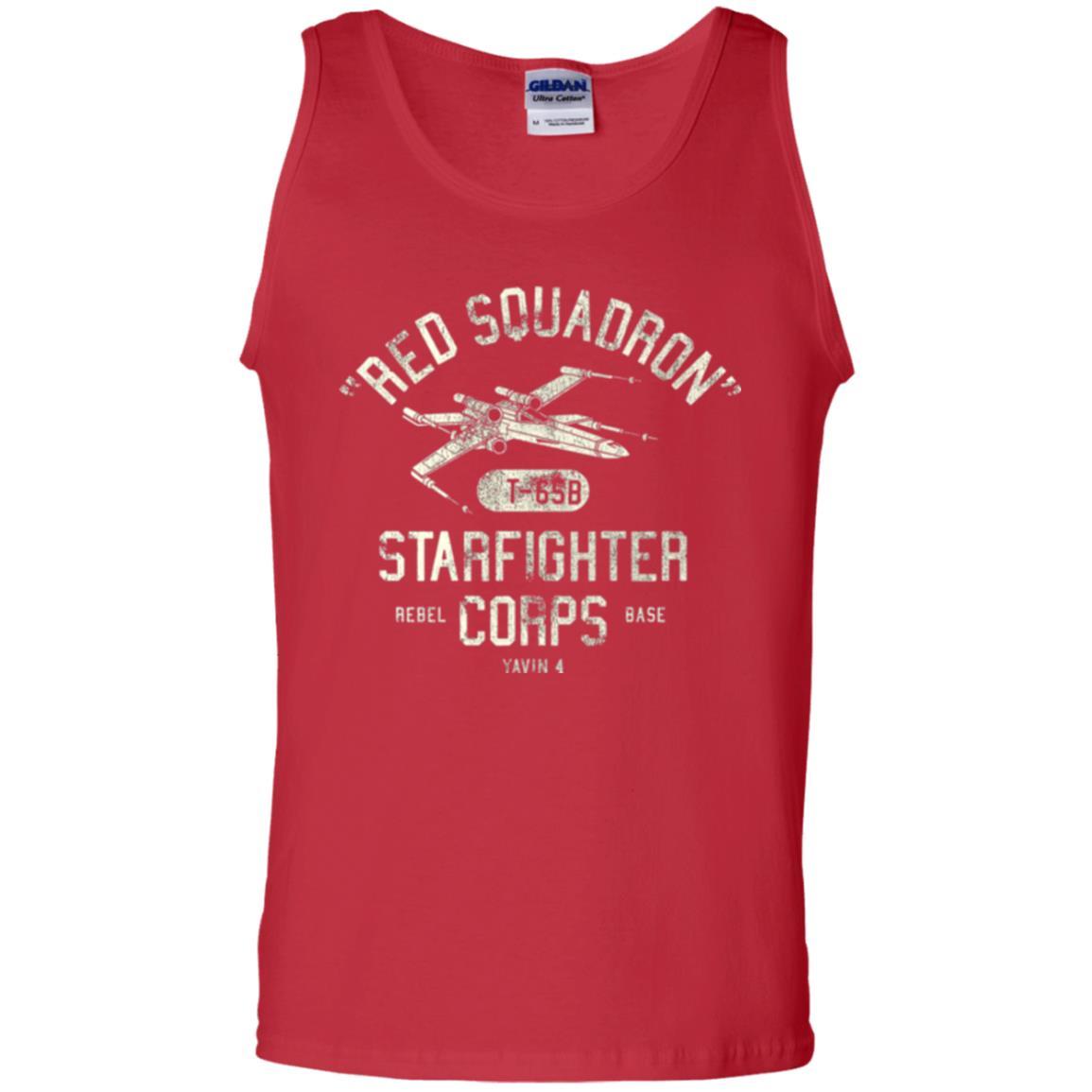Movie T-shirt Red Squadron Starfighter Rebel Corps Base Red