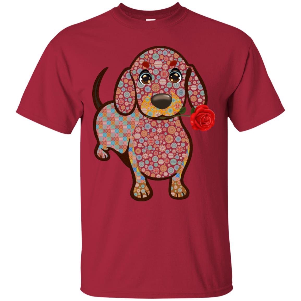Dachshund Quilts Idea Gift Shirt For Mens Womens Cardinal