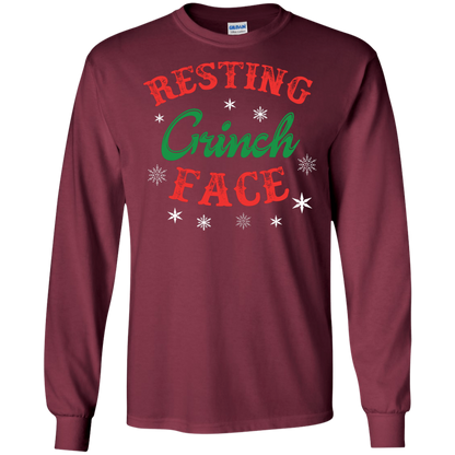 Christmas T-Shirt Resting Grinch Face Maroon