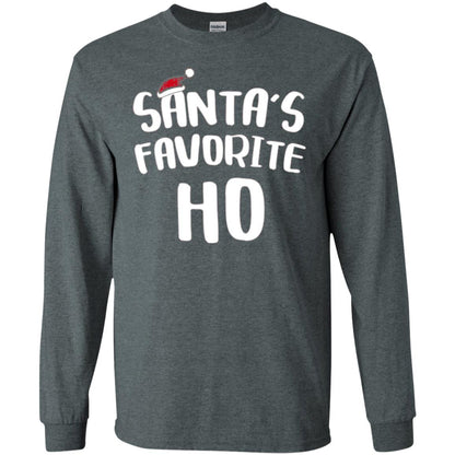 Christmas T-shirt Santa_s Favorite Ho Dark Heather