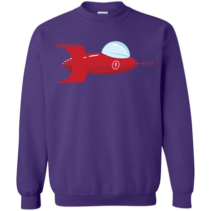 Vintage Spaceship Video Game Gamer T-shirt Purple