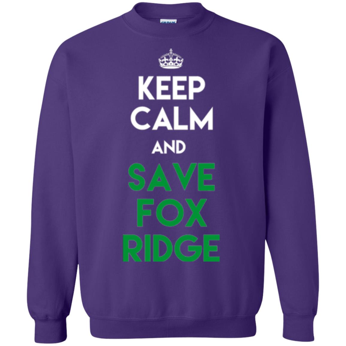 Elementary T-shirt Keep Calm And Save Fox Ridge T-shirt Purple
