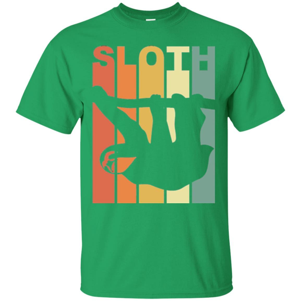 Vintage Sloth T-shirt Irish Green