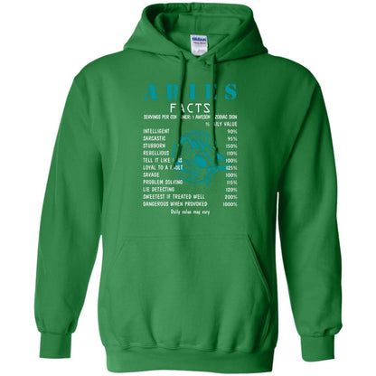 Aries Facts 1 Awesome Zodiac Sign Gift Shirt For Aries Horoscope Irish Green