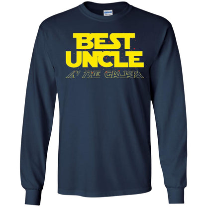 Uncle T-shirt Best Uncle In The Galaxy Navy