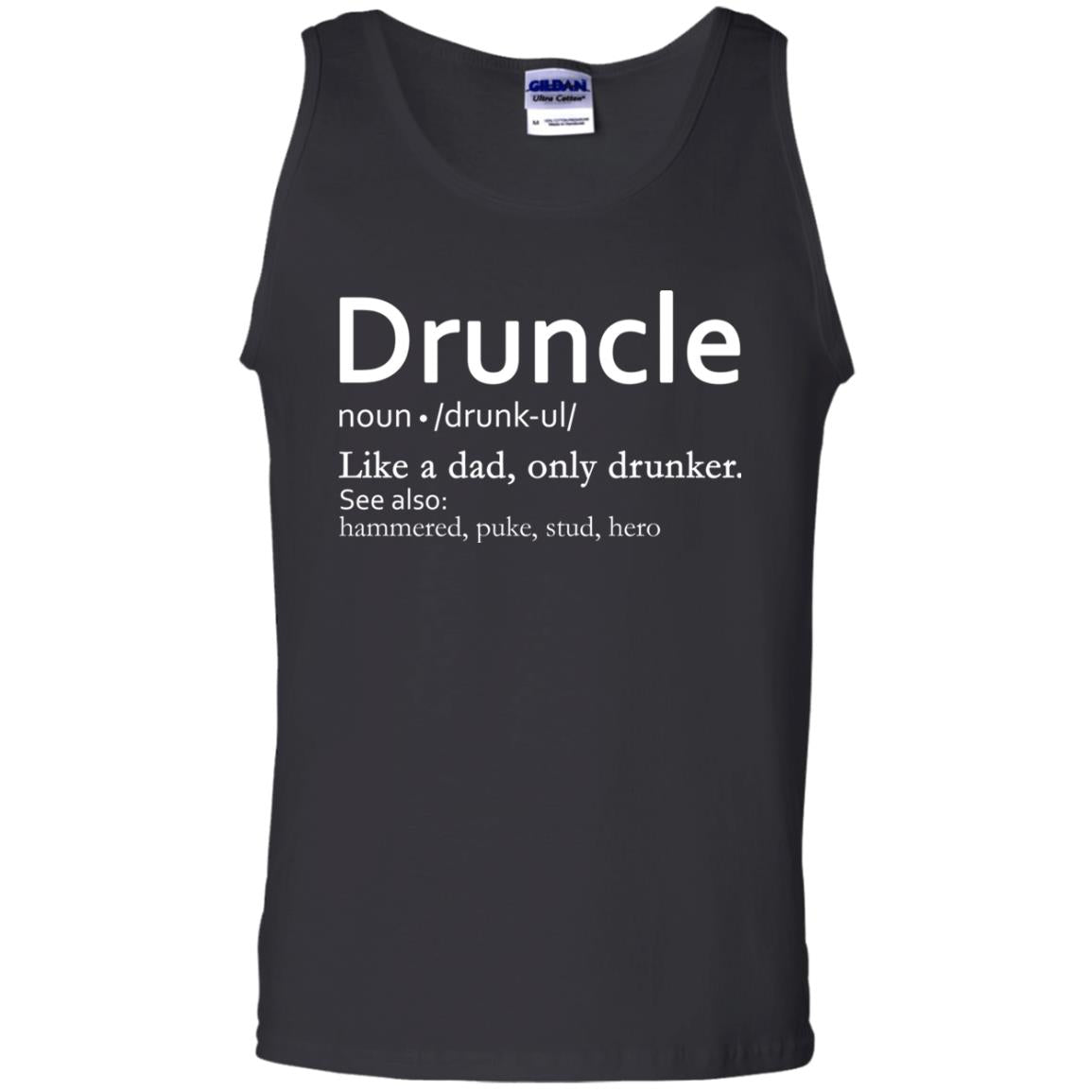 Druncle Definition Like A Dad Only Drunker Shirt Drunker Uncle Black